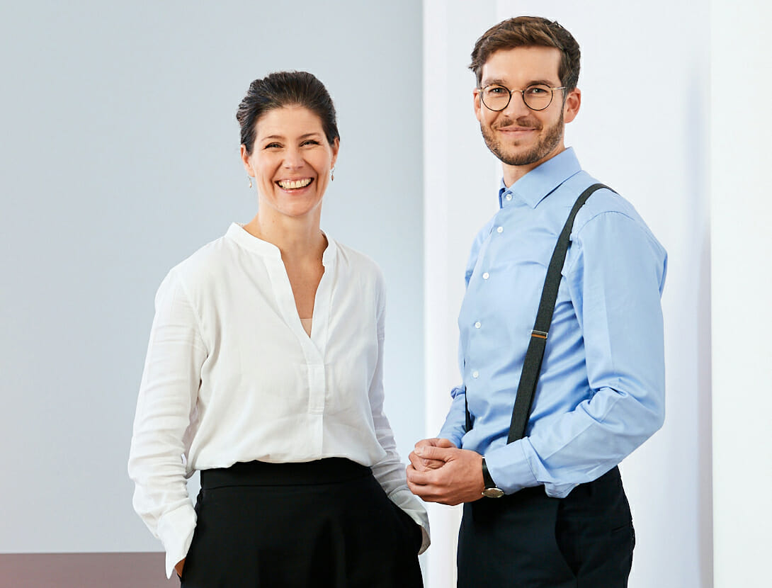 Zwei Mitarbeiter des Fürstenberg Instituts