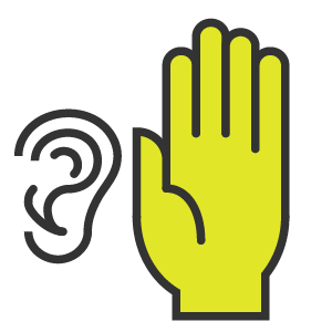Ear and hand