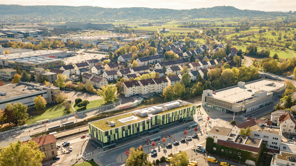 Blick auf Ditzingen bei Stuttgart