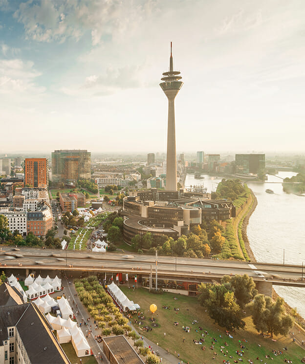 Panorama von Düsseldorf