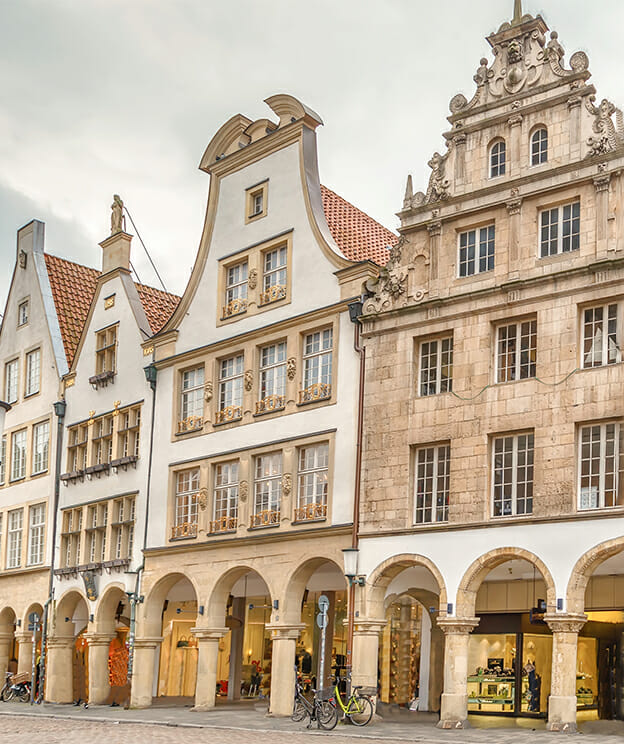 Blick auf Prinzipalmarkt in Münster