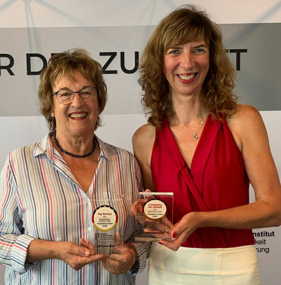 Reinhild Fürstenberg receives the Employer of the Future Award