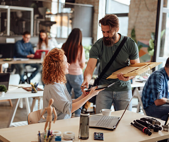 Team im modernen Büro