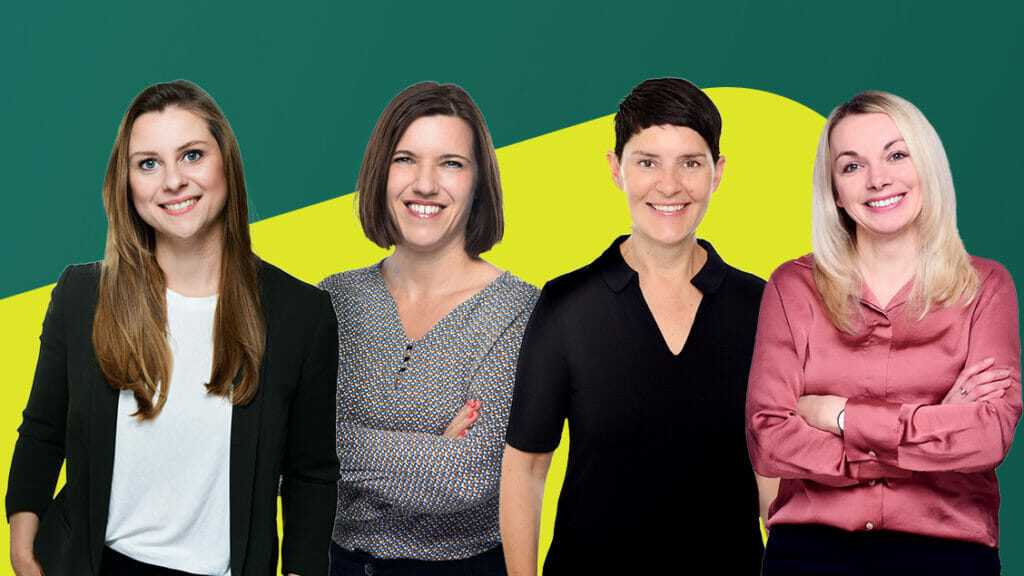 BEM Kompakt Expertinnen, links nach rechts: Caterina Sobania, Aileen Treichel, Andrea Buchholz und Katharina Wajs